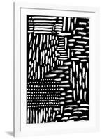 Black & White Marking 2-null-Framed Art Print