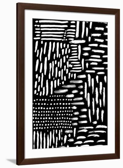 Black & White Marking 2-null-Framed Art Print