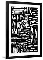Black & White Marking 2-null-Framed Art Print
