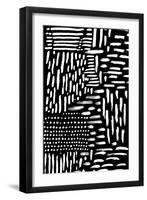 Black & White Marking 2-null-Framed Art Print