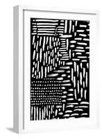 Black & White Marking 2-null-Framed Art Print