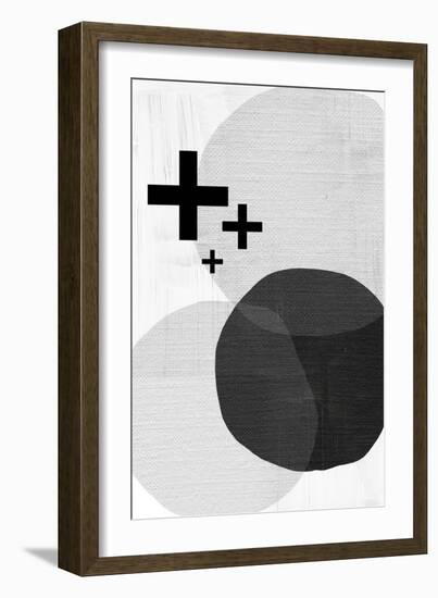 Black White Scandi Modern-Urban Epiphany-Framed Art Print