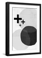 Black White Scandi Modern-Urban Epiphany-Framed Art Print