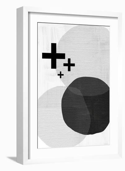 Black White Scandi Modern-Urban Epiphany-Framed Art Print