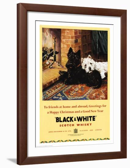 Black & White Scotch Whisky-null-Framed Art Print