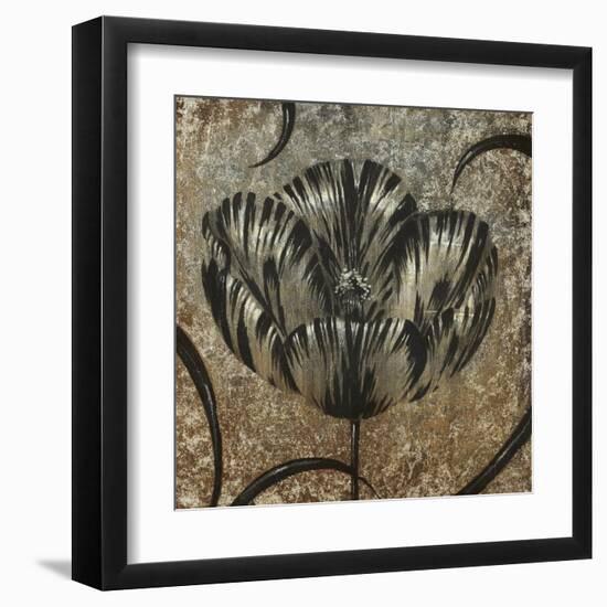 Black & White Tulips I-Liz Jardine-Framed Art Print