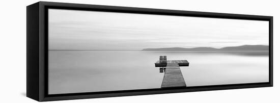 Black & White Water Panel XII-James McLoughlin-Framed Stretched Canvas