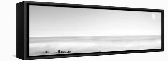 Black & White Water Panel XIV-James McLoughlin-Framed Stretched Canvas