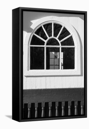 Black & White Windows & Shadows IV-Laura DeNardo-Framed Stretched Canvas