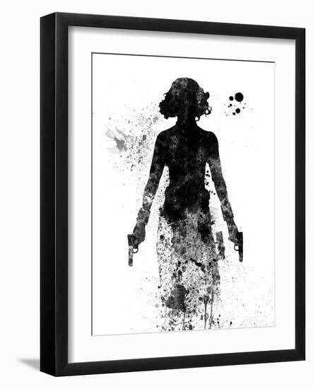 Black Widow Watercolor-Jack Hunter-Framed Art Print