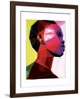 Black Woman 1-Enrico Varrasso-Framed Art Print