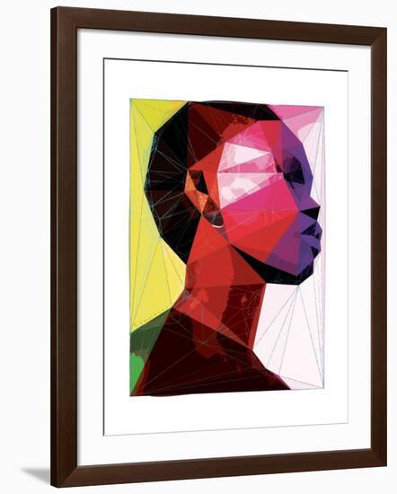 Black Woman 1-Enrico Varrasso-Framed Art Print