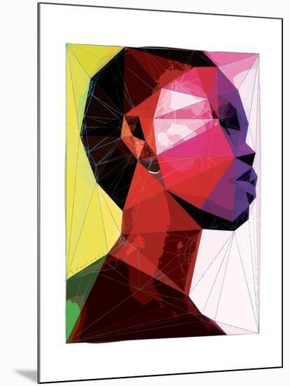 Black Woman 1-Enrico Varrasso-Mounted Art Print