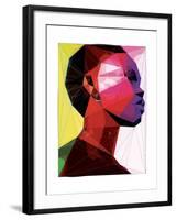 Black Woman 1-Enrico Varrasso-Framed Art Print