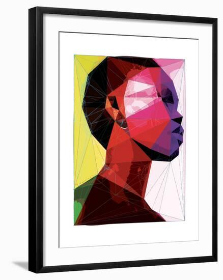 Black Woman 1-Enrico Varrasso-Framed Art Print