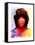Black Woman 2-Enrico Varrasso-Framed Stretched Canvas
