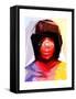 Black Woman 2-Enrico Varrasso-Framed Stretched Canvas
