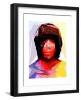 Black Woman 2-Enrico Varrasso-Framed Art Print