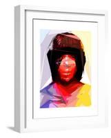 Black Woman 2-Enrico Varrasso-Framed Art Print