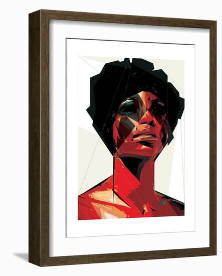 Black Woman 6-Enrico Varrasso-Framed Art Print