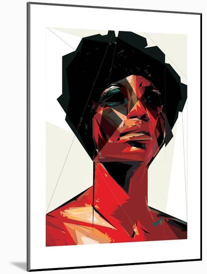 Black Woman 6-Enrico Varrasso-Mounted Art Print