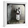 Black Woman Carrying the Presents of a Fiançee, in Tangier (Morocco), Circa 1885-Leon, Levy et Fils-Framed Photographic Print