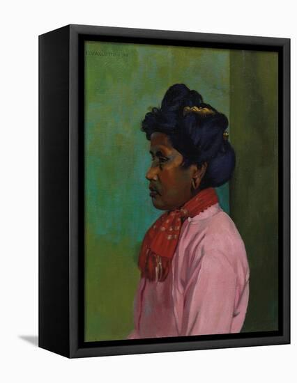 Black Woman with Pink Blouse, 1910-Félix Vallotton-Framed Stretched Canvas
