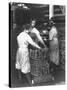 Black Women Laborers Weighing Wire Coils and Recording Weights to Establish Wage Rates, in Factory-F^p^ Burke-Stretched Canvas