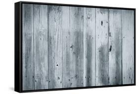 Black Wood Background-rtsubin-Framed Stretched Canvas