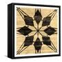 Black Wood Star-Milli Villa-Framed Stretched Canvas
