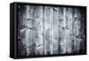 Black Wood Texture-Banauke-Framed Stretched Canvas