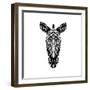 Black Zebra-Lisa Kroll-Framed Premium Giclee Print