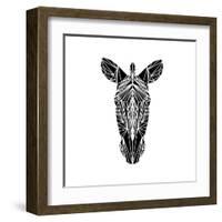 Black Zebra-Lisa Kroll-Framed Art Print