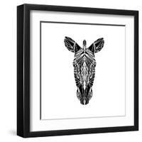 Black Zebra-Lisa Kroll-Framed Art Print