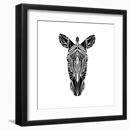 Black Zebra-Lisa Kroll-Framed Art Print