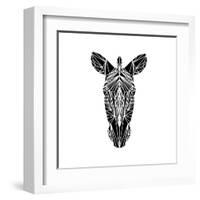 Black Zebra-Lisa Kroll-Framed Art Print