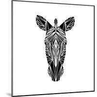 Black Zebra-Lisa Kroll-Mounted Art Print