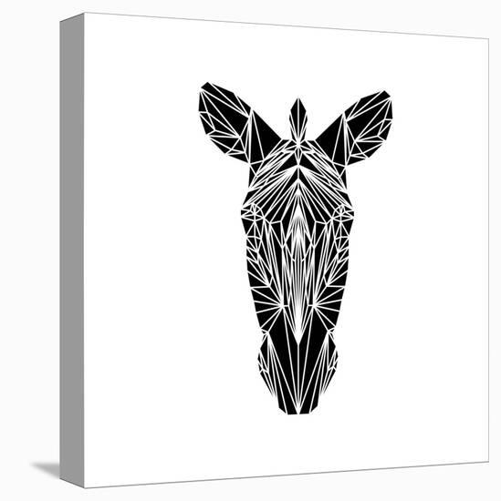 Black Zebra-Lisa Kroll-Stretched Canvas