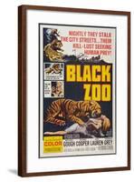 Black Zoo, poster art, 1963-null-Framed Art Print