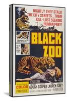 Black Zoo, poster art, 1963-null-Stretched Canvas