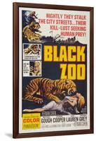 Black Zoo, poster art, 1963-null-Framed Art Print