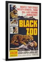 Black Zoo, poster art, 1963-null-Framed Art Print