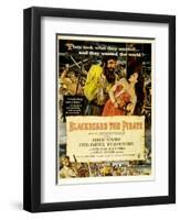 Blackbeard the Pirate, Keith Andes, Robert Newton, Linda Darnell, William Bendix, 1952-null-Framed Art Print