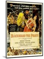 Blackbeard the Pirate, Keith Andes, Robert Newton, Linda Darnell, William Bendix, 1952-null-Mounted Art Print