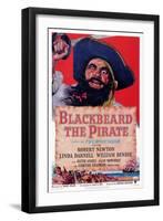 Blackbeard the Pirate, Top: Robert Newton; Bottom Left: William Bendix, 1952-null-Framed Art Print