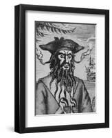 Blackbeard the Pirate-null-Framed Premium Giclee Print