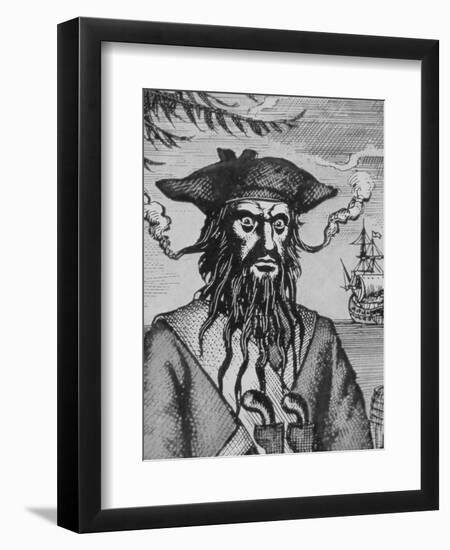 Blackbeard the Pirate-null-Framed Premium Giclee Print