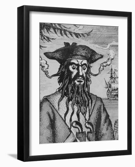 Blackbeard the Pirate-null-Framed Giclee Print