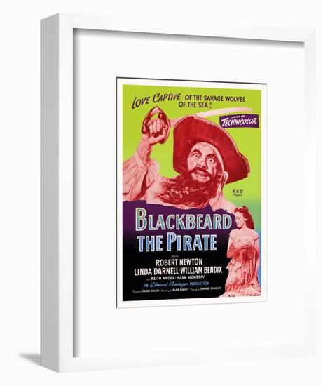 Blackbeard the Pirate-null-Framed Art Print