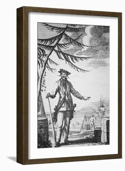 Blackbeard the Pirate-null-Framed Giclee Print